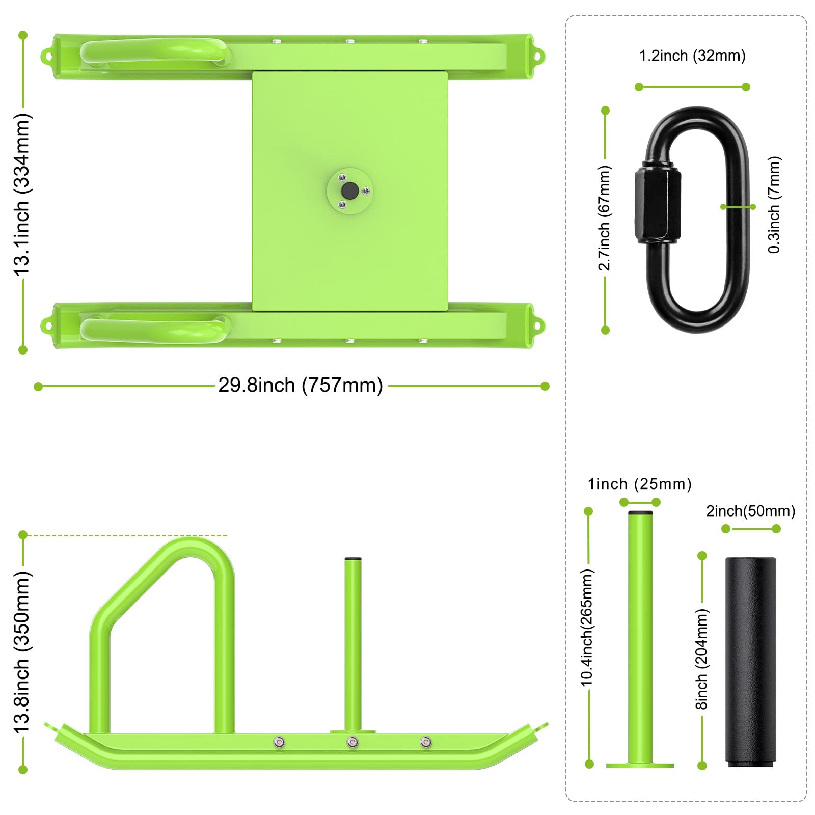 Kipika Weight Sled Fitness Sled Speed Training Sled Workout Sled, Adjustable Height Weight Training Sled, Enhance Muscle Strength and Explosive Power, Suitable for 1