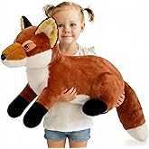 BENINY Giant Fox Stuffed Animal 30", Large Stuffed Foxes Plush Toy, Fluffy Toy Birthday Gifts for Kids - Sweet Companion