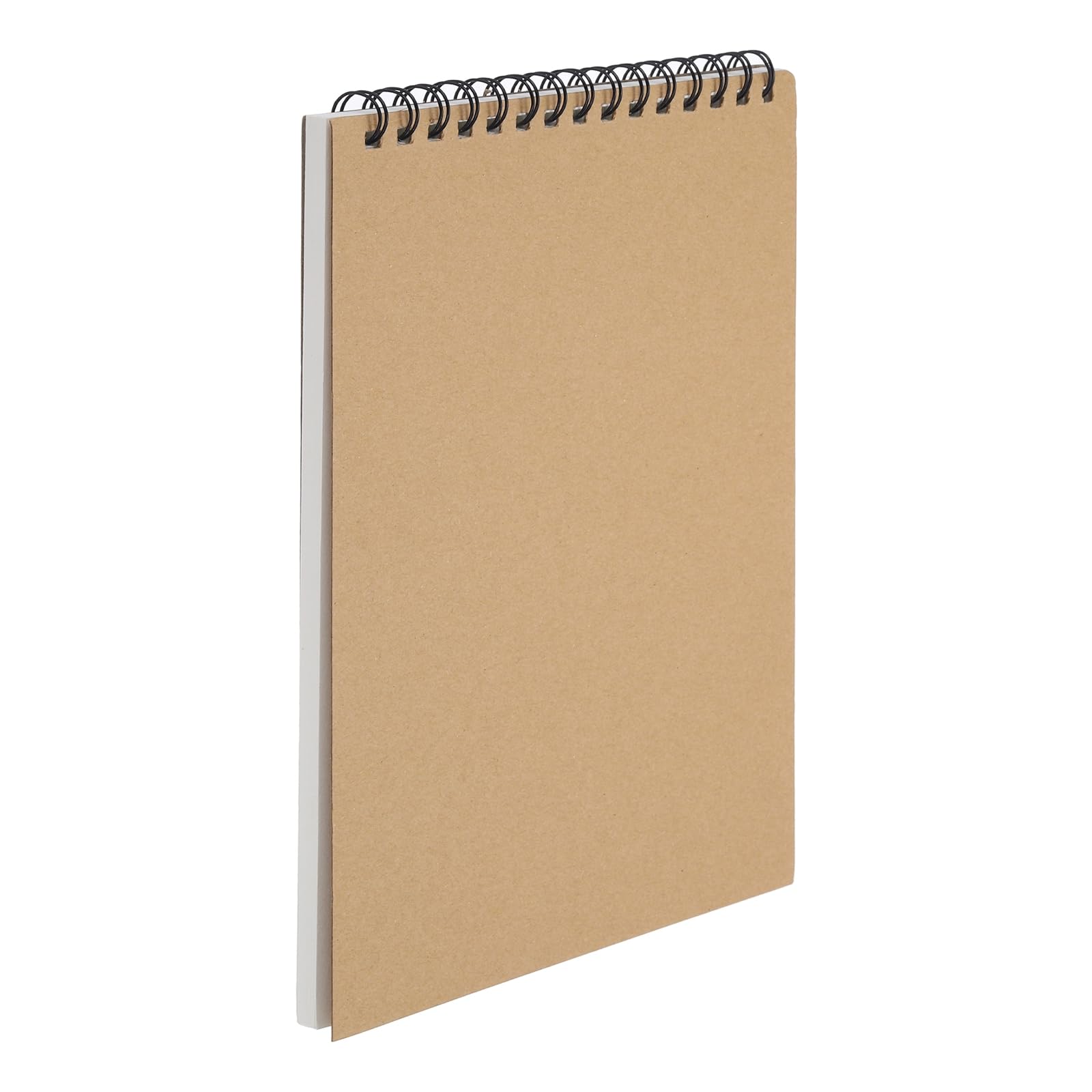 PATIKIL 12 x 8" Top Spiral Bound Sketch Book, 1 Pcs 30 Sheet 60 Pages 160GSM Retro Spiral Sketchbook Notebook for Artist Drawing Painting Writing