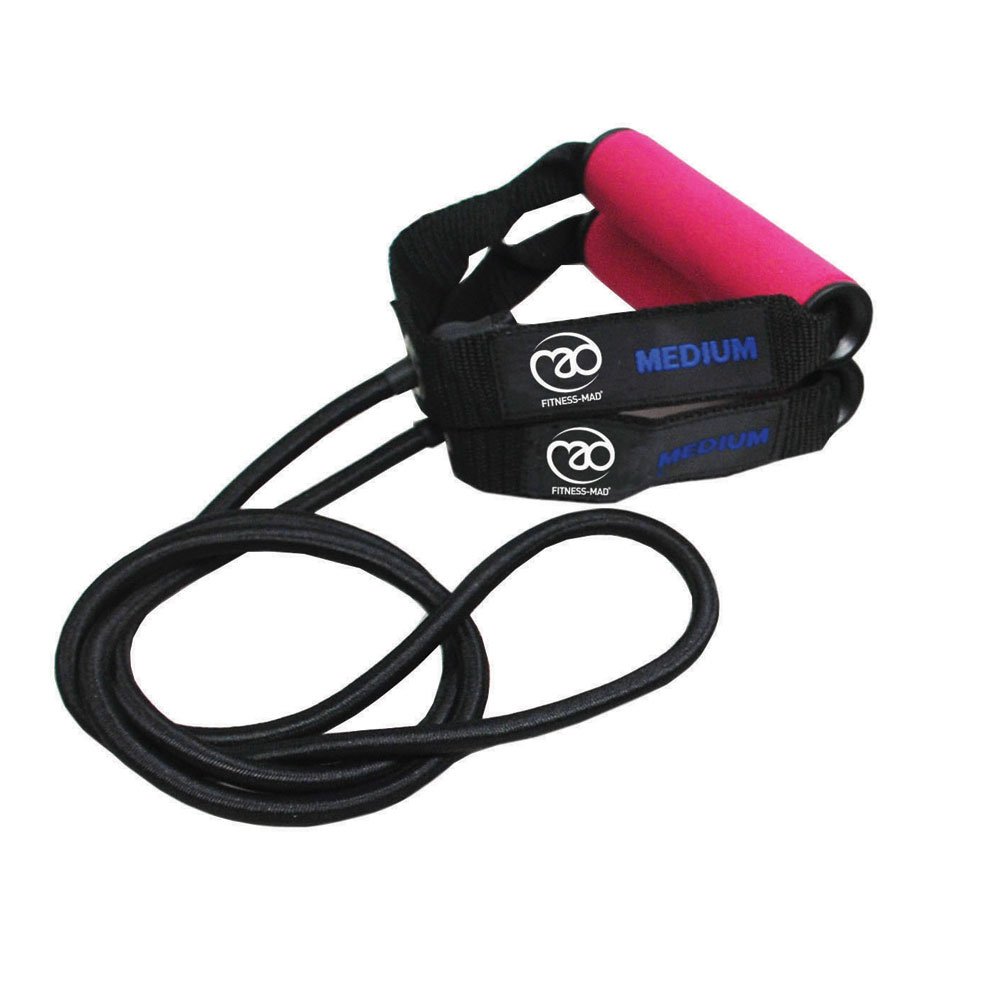 Fitness Mad Safety Resistance Tubes, Resistance Band, Heavy Duty Exercise Tubes for Home Workouts, 3 Resistance Levels: Light to Strong — image 1