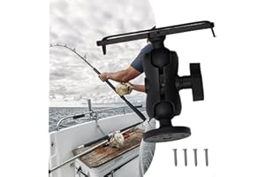 Marine Fishfinder Bracket for 360° Depth – Adjustable Ball Mount, ABS Construction, Quick-Release Track Mounting, 160 x 150 m