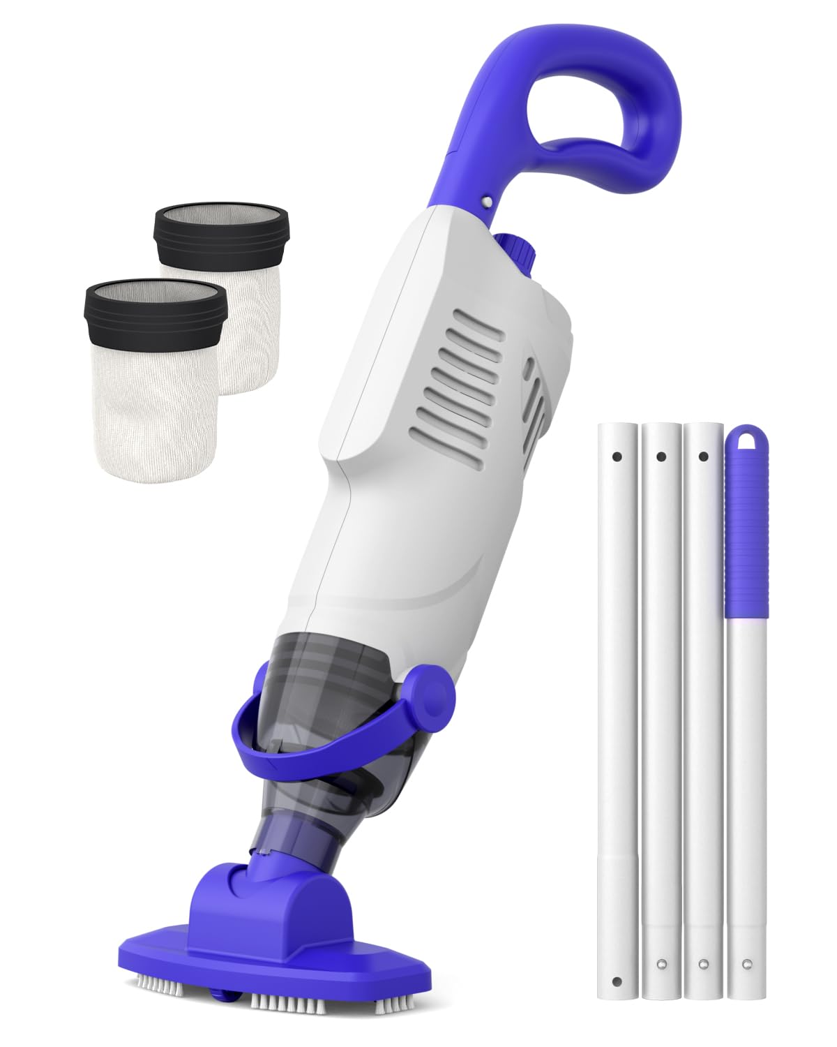 Photo 1 of Little Shark Pool Vacuum for Above Ground Pool, Hot Tub Vacuum with a 60w Motor,18 Gal/Min Powerful Suction, Compact & Light Pool Vacuum with 5000mAh Battery, 1h Running Time
