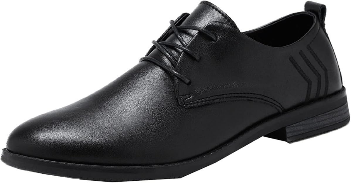Jungen Patentierte Derby Brogue Schnürschuhe - Schwarz