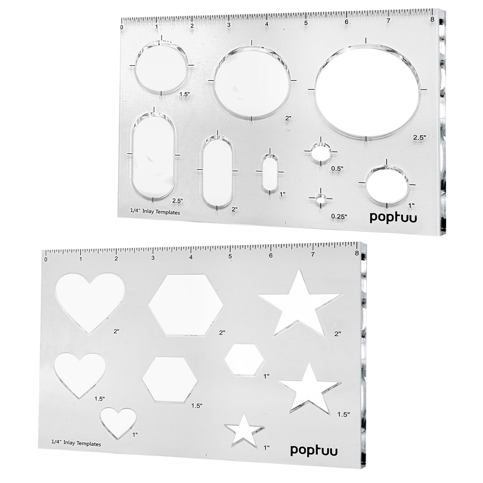 Mua Acrylic Templates for Woodworking 18 in 1 Inlay Template Kit for