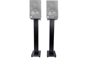 2 Rockville RHTSB 36"" Bookshelf Speaker Stands Surround Sound Home Theater