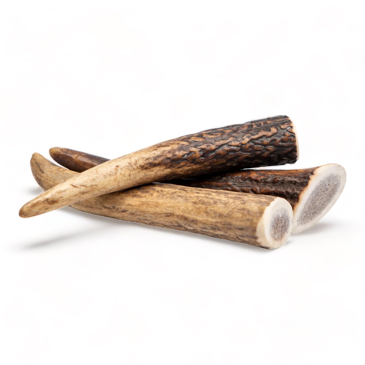Dilecti Premium Natural Deer Antlers For Dogs - Rich in Proteins & Minerals - Durable, Long Lasting Dog Chew for Dental Care, Teething, and Boredom - Hard S (50-75g), pack of 3