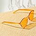 Pro Acme One Piece Design Rimless Sunglasses Ultra-Bold Colorful Mono Block (Orange)