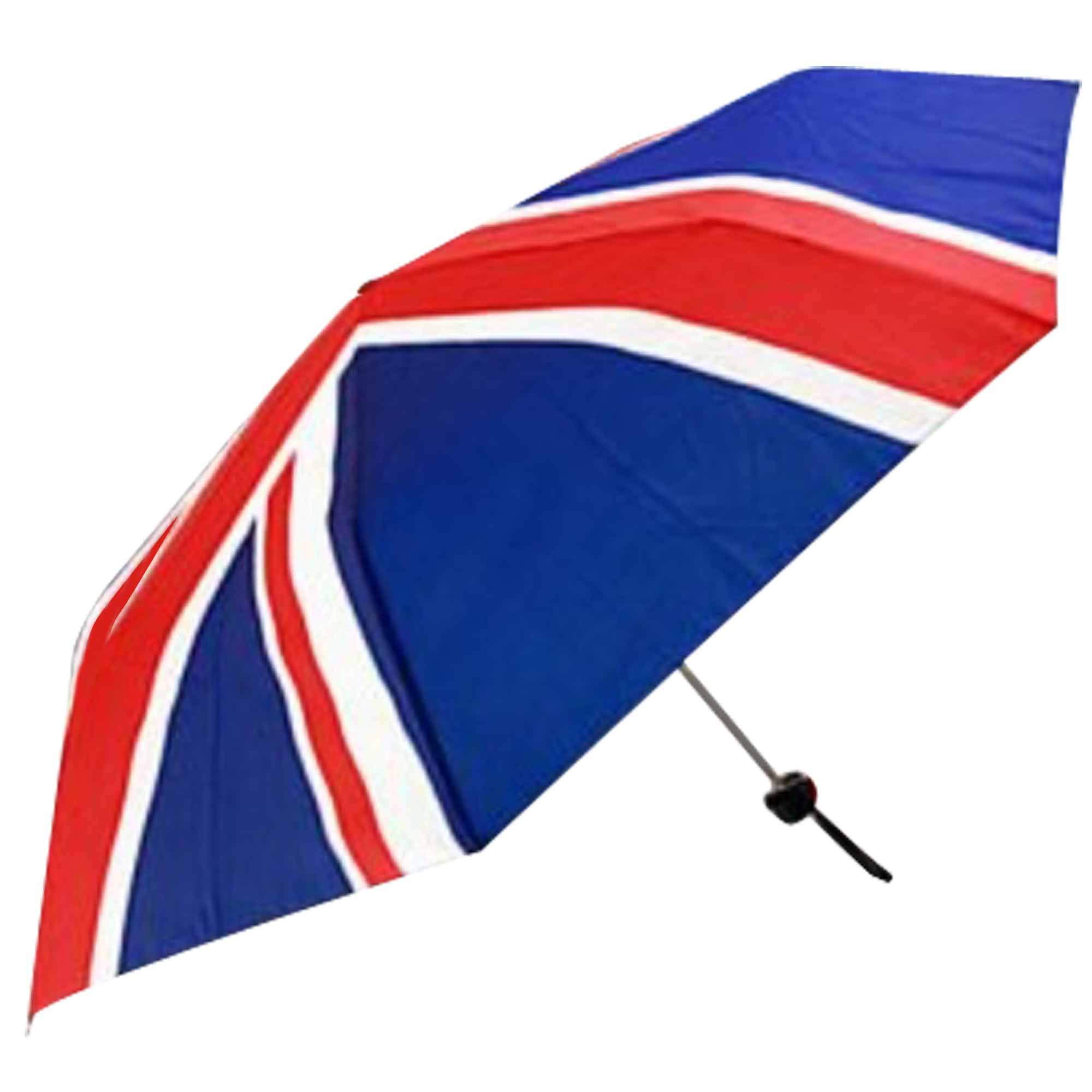 United Kingdom Compact Union Jack Flag Design Umbrella For Outdoor Events