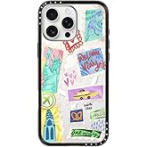 CASETiFY Compact iPhone 16 Pro Max Case [Slim and Sleek/Compatible with Magsafe / 4 ft. 2X Military Grade Drop Protection] - Welcome to New York - Clear Black