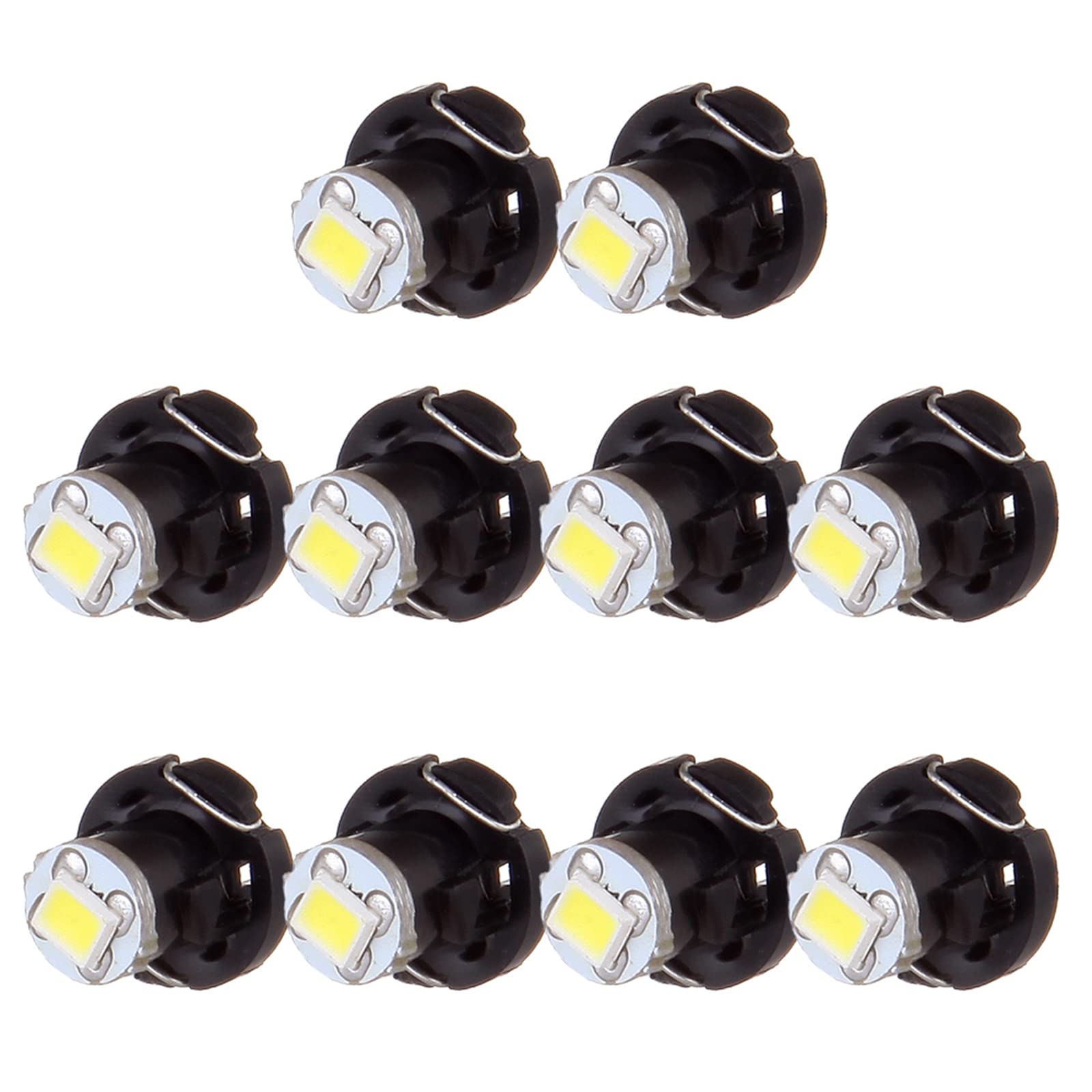 Photo 1 of cciyu 10 Pack White T4/T4.2 Neo Wedge 2835 SMD LED Light Bulbs