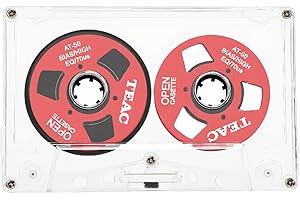 Reel to Reel Blank Cassette Tape, Normal Bias 50 Minutes Recording Tape, for Music Recording (Red)