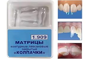 HUALNYK Dental Clear Matrix Anterior Matrice, BT Anterior Matrices Bioclear Style, Transparent Bow Anterior Matrices Sectional Contoured Matrix System (1, L)