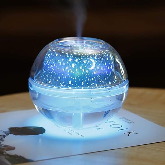 TiooDre Air Humidifier Aroma Diffuser Starry Sky Moon Star LED