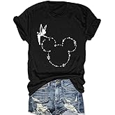 Magic Kingdom Castle Shirt Women Casual Vacation Holiday Short Sleeve Boho Clothes for Women Summer Fairy Cute Tops