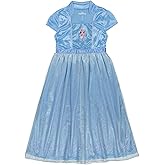 Frozen Girls' Princess Dress Nightgown, Fantasy Gown, Soft & Cute Pajamas for Kids