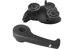 Icyhaws 81180-2B000 Hood Latch Release Handle and Base Compatible with Azera 2012-2017 Sonata 2011-2019 Elantra 2011-2016 Optima 2011-2017 Vel0ster 2012-2017 Sorento 2011-2015, 1Set Black