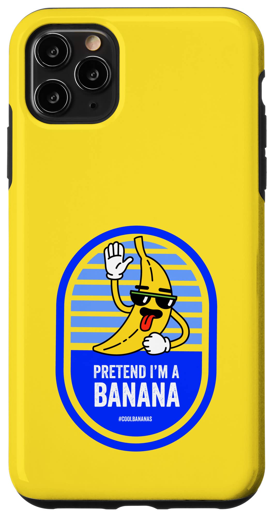 iPhone 11 Pro Max Pretend I'm a Banana Sticker Funny Lazy Halloween Costume Case