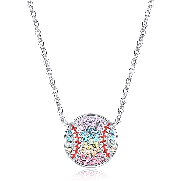Collar De Voleibol, Sóftbol, Baloncesto, Regalos De Plata De Ley 925 Para Deporte, Béisbol, Mamá, Jugador, Joyería Para Cumpleaños De Mujeres, Plata Esterlina, Circonia Cúbica
