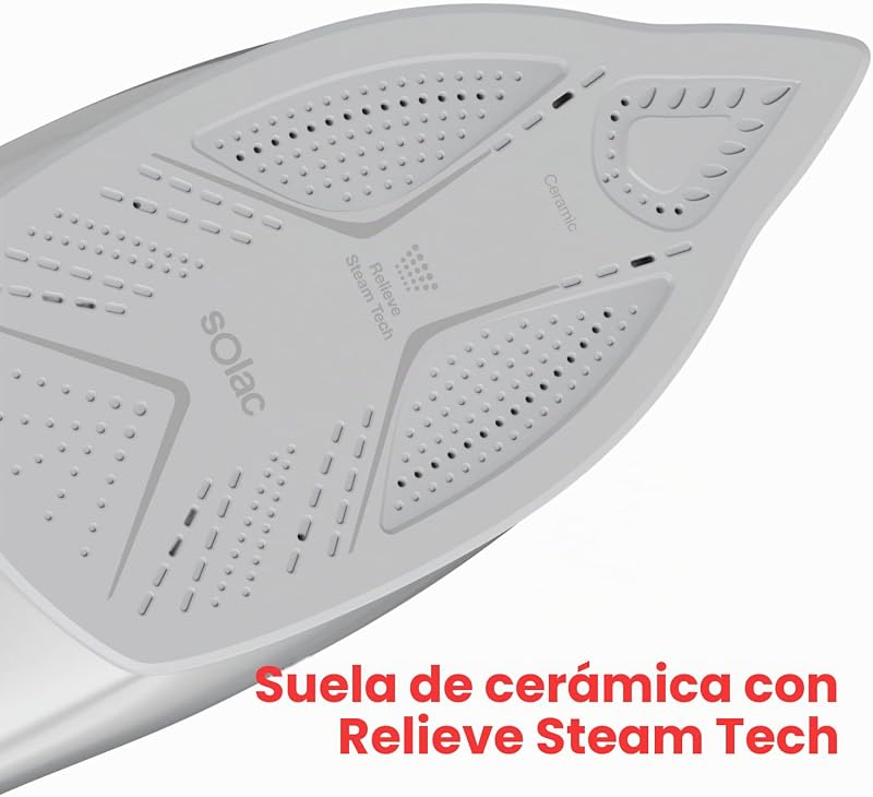Optima Relief 3100 Steam Iron 3100W, Sopro 220 g/min, Cerâmica