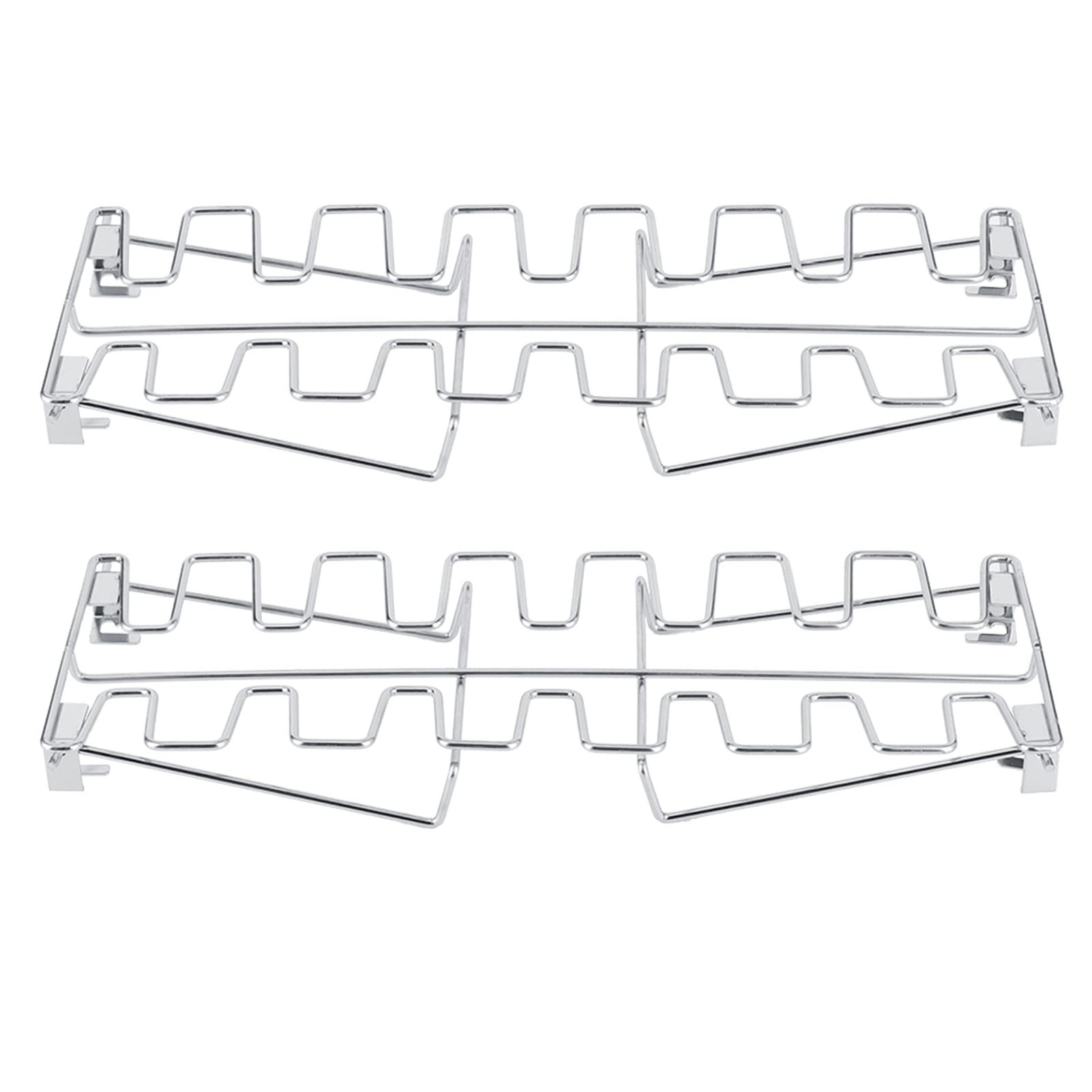 Cobb Grill Roasting Rack Wg 35×12×8 2pcs Stainless Steel Chicken Wing Leg Grill Rack Folding Barbecue Oven Roaster Stand