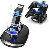 TNP PS3 Controller Charger Stand for Sony PlayStation 3 Controller Dualshock 3 Charging, 2 Tier Docking Station Stand and 2 U
