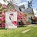 Hello Summer Flamingo Small Garden Flag Vertical Double Sided 12.5 x 18 Inch Floral Beach Burlap Yard Outdoor Decor