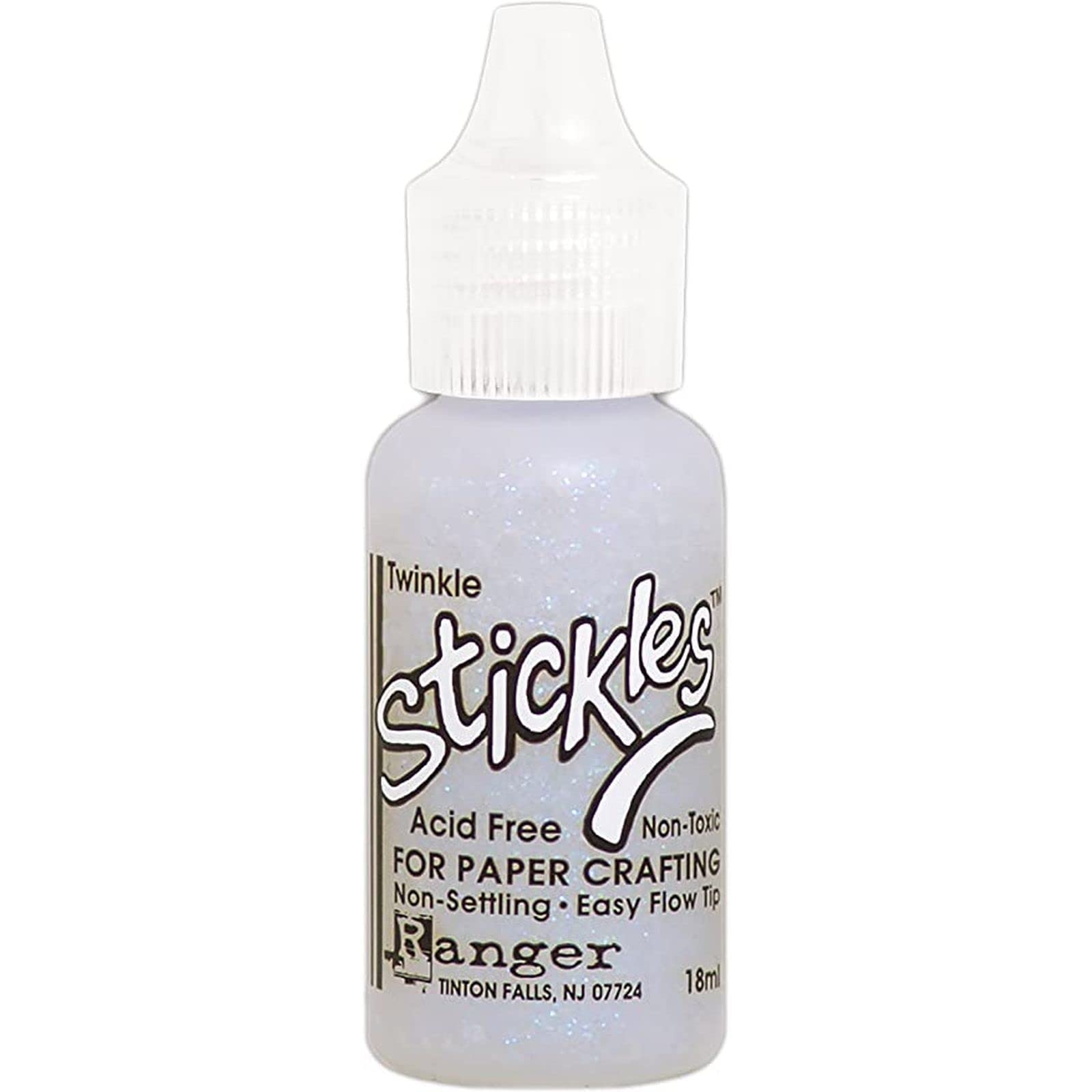 Ranger SGG59776 Twinkle Stickles Glitter Glue, Synthetic Material, White, 2.5 x 2.5 x 7.5 cm