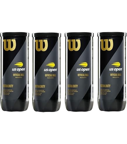 Amazon.com : WILSON US Open Tennis Balls - Extra Duty, 4 Can Pack