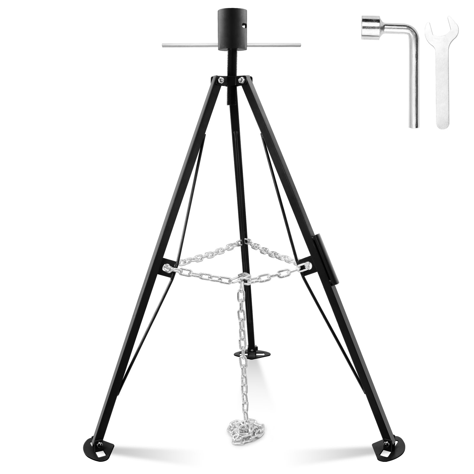 Photo 1 of **** Stock photo for reference****Gooseneck Tripod Stabilizer for 5th Wheel or Trailer, Adjustable Stabilizer with 7500lb Load Capacity, Tripod Jack for Fifth-Wheel Trailers, RVs, and Campers