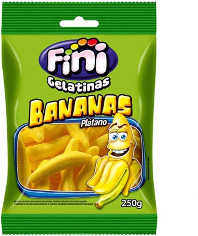 Balas De Gelatina Bananas Fini 250G