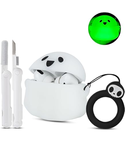 Amazon.com: 2 Packs Cute Luminous Ghost Face for AirPods Pro 2nd
