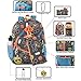 Boy's 6 in 1 Backpack Set With Lunch Bag, Pencil Case, Bottle, Keychain, Clip (Emoji)