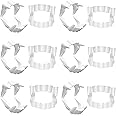 Skeleteen White Teeth Vampire Fangs - Sharp Dracula Monster Teeth for Halloween, Party Favors and Supplies - 12 Pack
