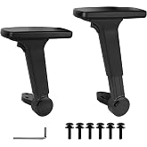 Frassie Height Adjustable Fold Down Chair Armrest Pair | Gaming Boss Office Chair Arms Set Replacement