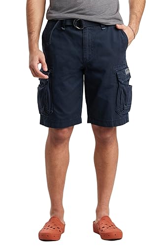 Unionbay Men's Survivor Belted Cargo Short, True Navy, 46 in Kenya