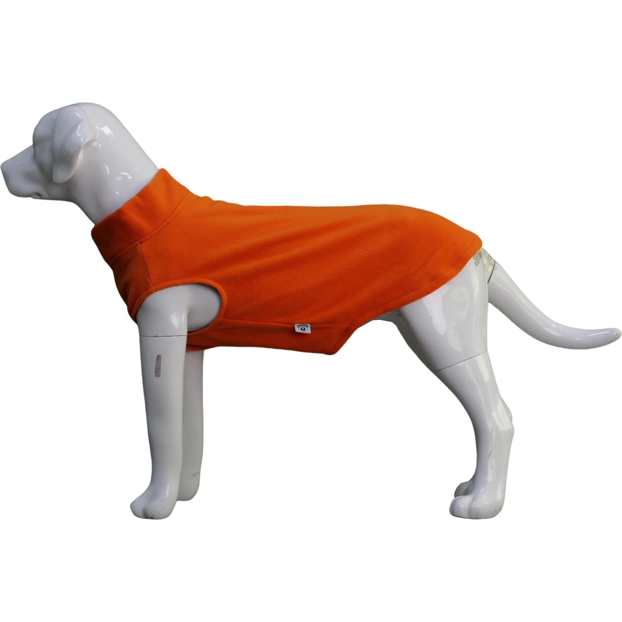 Dog Winter Vest Warm Breathable Dog Polar Fleece Vest Jacket, Lightweight Winter Coat with Leash Neck Hole for Small Medium Large Dogs Orange M