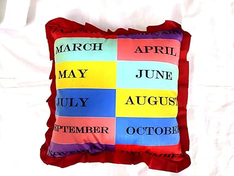 Blenzza Deco Velvet Digital Print Nursery Baby Pillow 14 X 14