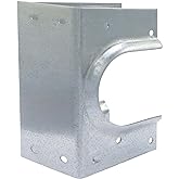 (5 Pack) Airmont Products AP-533-2, 16 Gauge Metal Stud Shoes for Double Wood Studs, Fits up to 2-3/8 Inch Pipes, Reinforced 