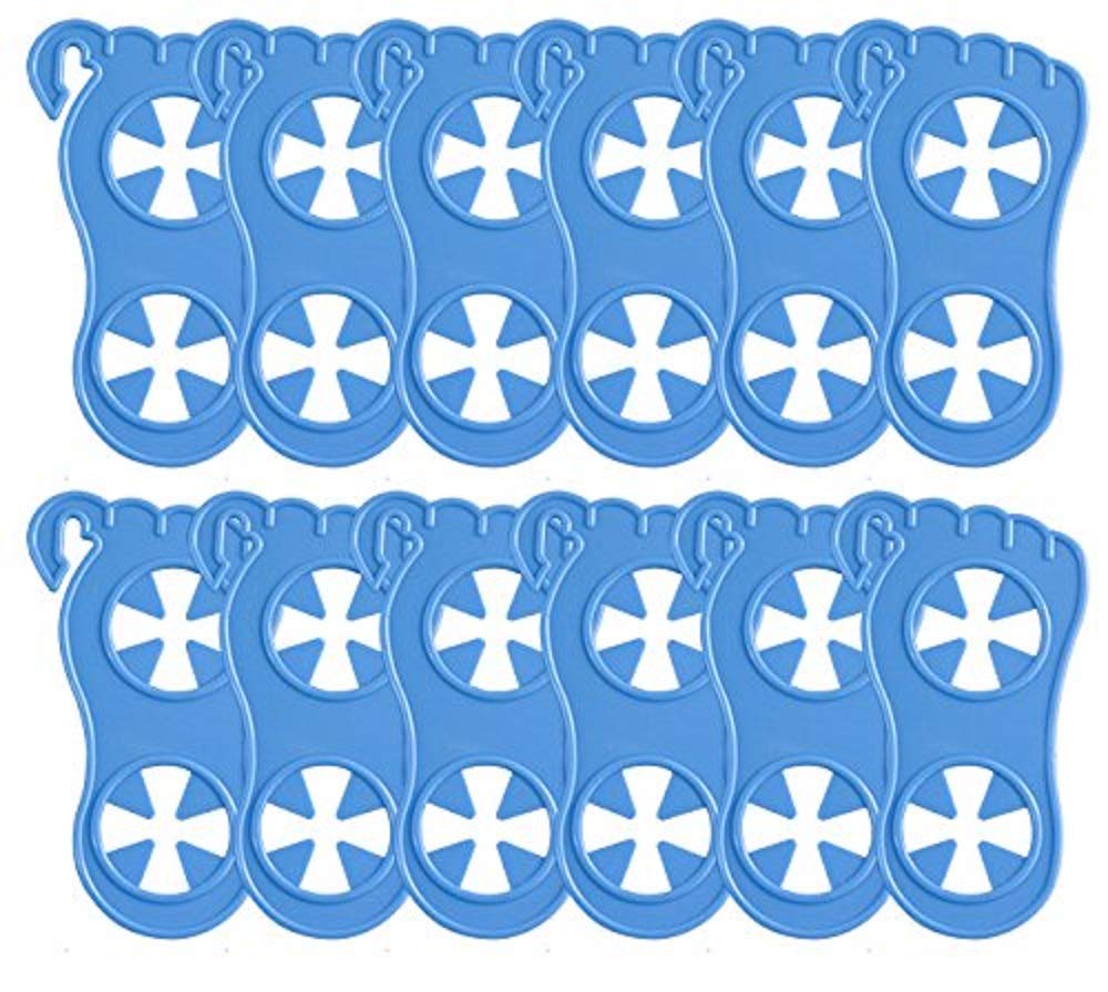 Miracle Works Neat Feet Sock Organisers and Pairers - 12 pack - keeps socks together whilst washing and drying never lose a sock again can be hung on you washing line or airer !