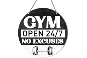 HSNBT Gym Signs Wall Decor, Home Gym Motivational Wall Decor Gym Hanging Signs Decorations for Fitness Workout Room Gift for Woman Man Gym Enthusiast