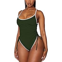 Tainehs Womens One Piece Swimsuits Color Block Tummy Bahrain