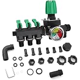 Jeffergarden 3 Way Hose Splitter Valve Agricultural Sprayer Control Shut Off Heavy Duty Water Valve Adapter