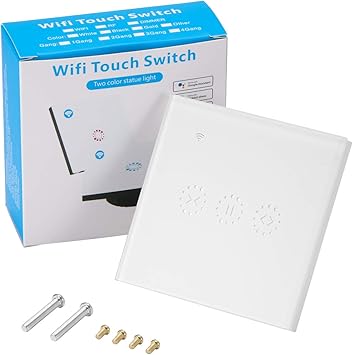 Allomn Wifi Vorhangschalter Elektrische Jalousieschalter Wand Beruhrungsschalter Steuerung Durch App Alexa Google Startseite Echo Ac 110 Bis 250 V Neutralleitung Erforderlich Weiss Amazon De Baumarkt