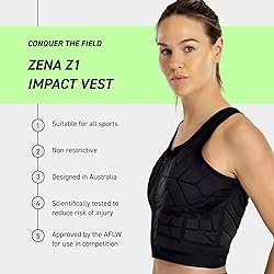 Zena Z1 Impact Vest for Women, Front Zip Padded