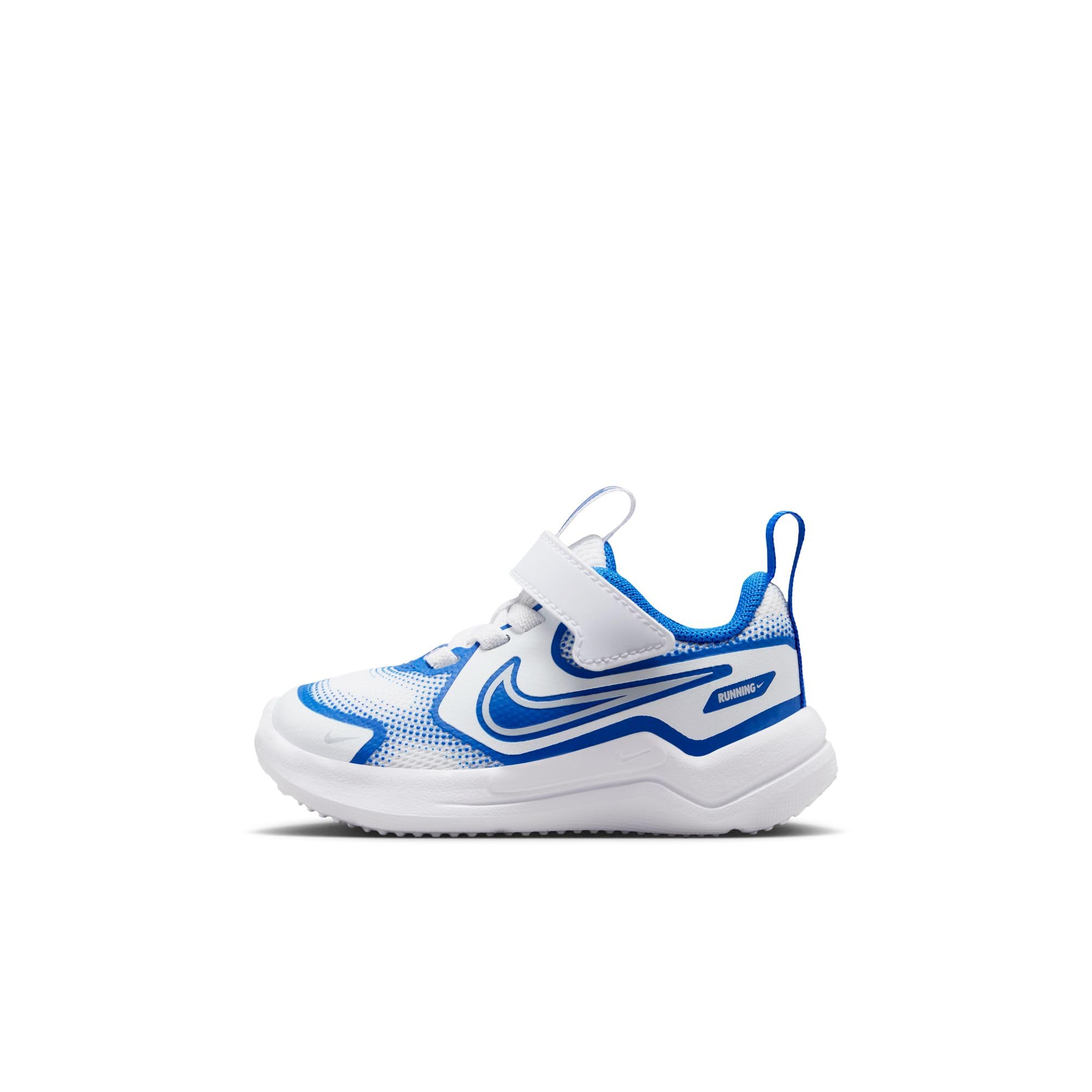 Nike Baby/Toddler Cosmic Runner Shoes, White/Vast Grey-Game Royal-Midnight Navy, 4C Image
