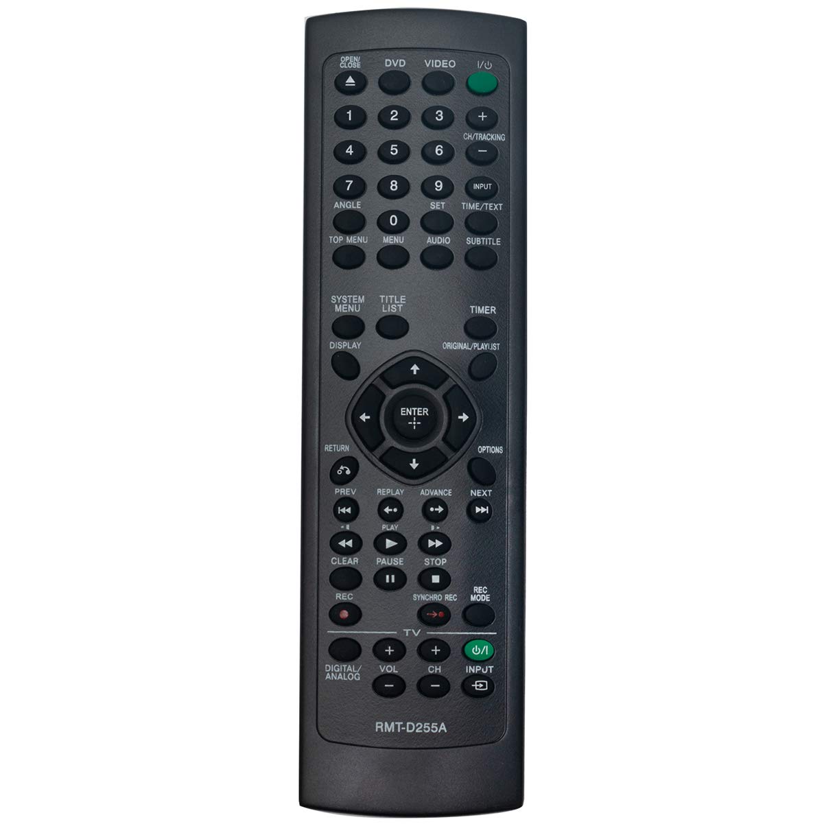 Photo 1 of RMT-D255A Replacement Remote Control Applicable for Sony VCR DVD Recorder RDR-VX535 RDR-VX560 RDRVX535 RDRVX560
