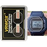 VRWOX [2-Pcs] For GW-5000 Watch Screen Protector,2.5D Rounded Edges 9H Premium Real Tempered Glass Screen Protector Anti Scratch,Anti-fingerprint Bubble-free GW-5000U-1JF