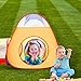 Extra Large Kid Tent iCorer 4pc Pop Up Children Play Tent w/ 2 Crawl Tunnels & 2 Tents - Ball Pits for Boys Girls Toddlers for Indoor & Outdoor Use Children Playhouse w/Zipper Storage Case