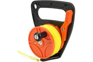 Scuba Dive Reel Diving Fishing Reel Portable Diving Handle Reel Scuba Diving Reel with Thumb Stopper for Snorkeling Underwate