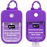 B&middot;pure Hand Sanitizer Mystic Tide scented/beige Silicone case, with Carabiner Clip, Compatible with b&middot;pure Moisturizing (purple/purple)